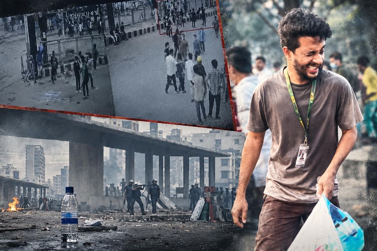 Footage Refutes Awami League’s Claim of No Police at the Scene of Mugdho’s Shooting