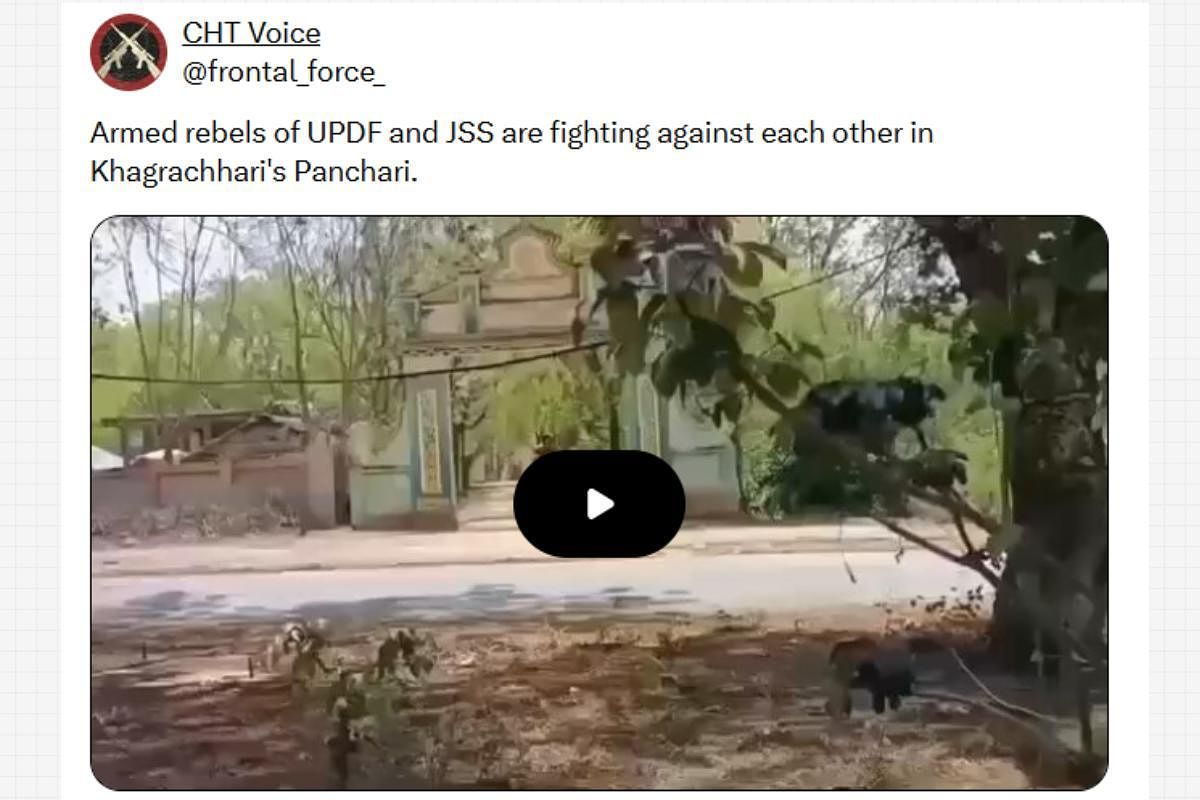 Myanmar’s Video Falsely Shared as UPDF-JSS Gunfight in Khagrachari